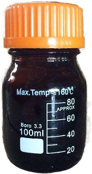 20L / 20000ml Borosilicate Glass Amber Graduated Reagent Bottle Autoclavable with Screw Cap GL 45