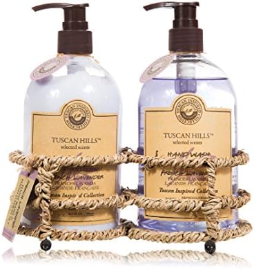 Tuscan Hills French Lavender Hand Wash and Lotion Caddy