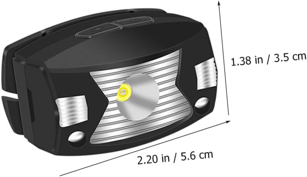 DOITOOL 5sets Rechargeable Led Headlamp Brightness Motion Sensor Headlight Wide-Beam for Night Running Camping Fishing Cycling Comfortable Headband Light for Outdoor Activities