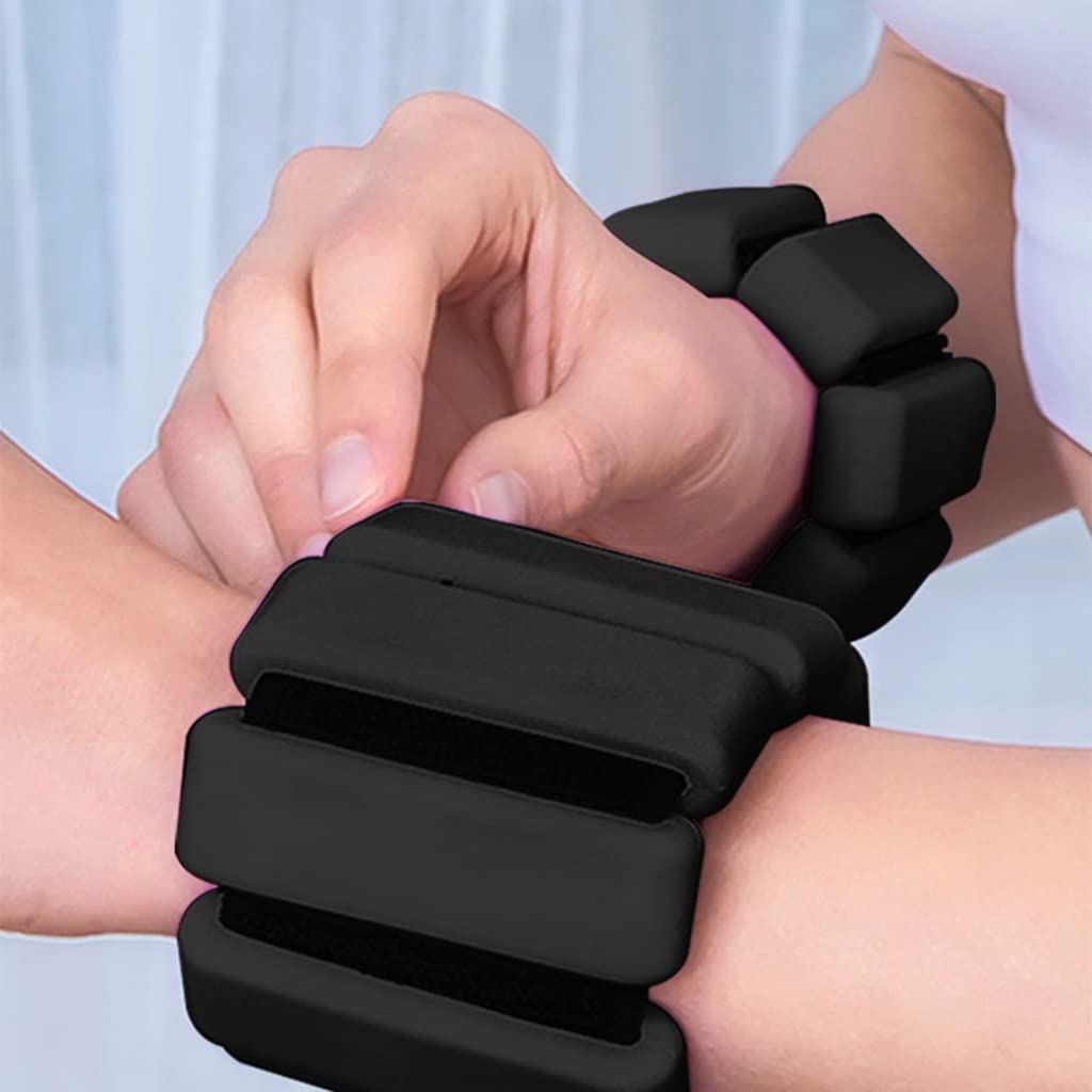 Vollständig einstellbare Knöchel-Handgelenk-Arm-Bein-Gewichte, Fitness-Handgelenk-Gewichte für Walking, Jogging, Reisen, Yoga, Fitnessstudio, Krafttraining (Color : Light Grey, Size : 1lbs*2)