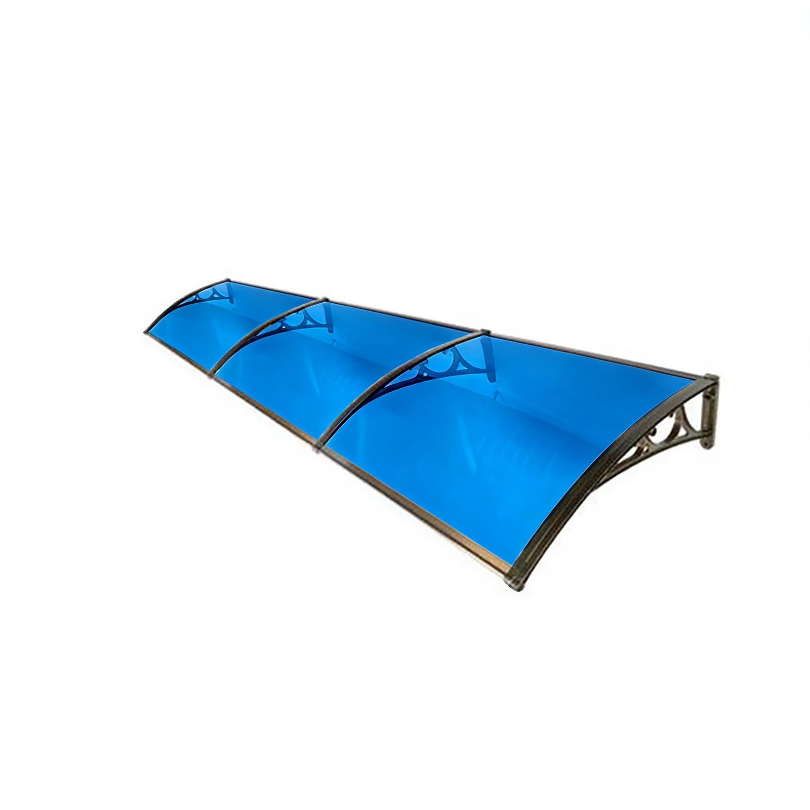 Toldo para lluvia de exterior con desagüe para solucionar humedades en entradas de casas