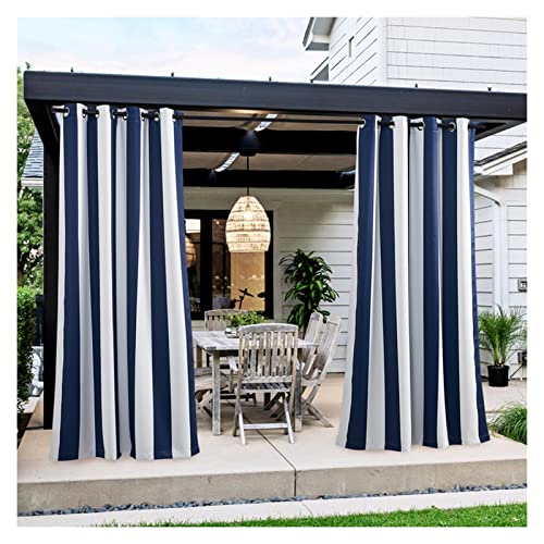 AWSAD Exterior Cortinas Impermeables Durable Protector Solar Cortina Opaca Jardín Patio Kiosko Cortina de Privacidad, con Parte Superior con Ojal, 1 Panel (Size : 1.8x2.2m) Cover