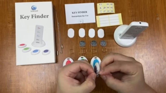 Simjar Détecteur De Clés Sans Fil Avec 2 Récepteurs - Localisateur RF Pour Clés, Portefeuille, Téléphone Et Bagages