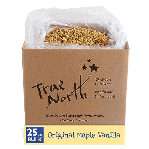 True North Granola – Maple Vanilla Granola, Low Carb, Nut Free and Non-GMO, Bulk Bag, 25 lb.
