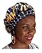 Blue and Orange African Print Ankara Modu Hat Pre-tied Head wrap