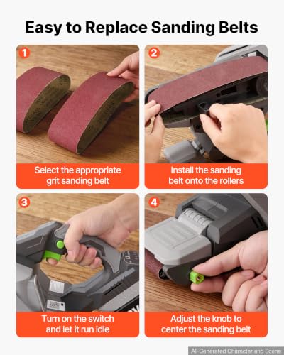 VEVOR Cordless Belt Sander