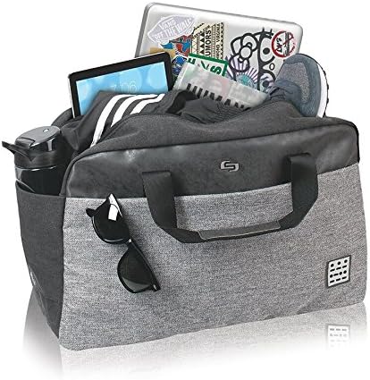 Solo Impulse 17.3 اینچ لپ تاپ دافل ، مشکی / خاکستری