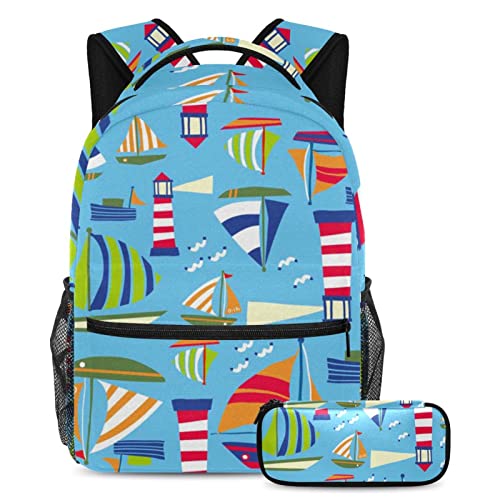 Sac à dos léger et ergonomique avec compartiment ordinateur motif cartoon