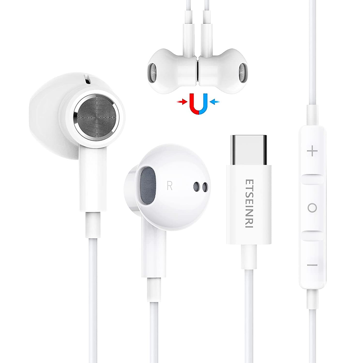 USB C Headphones, USB C Earphones 