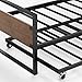 ZINUS Suzanne Bamboo and Metal Daybed with Trundle, Mattress Foundation with Steel Slat Support, Easy Assembly, Twin