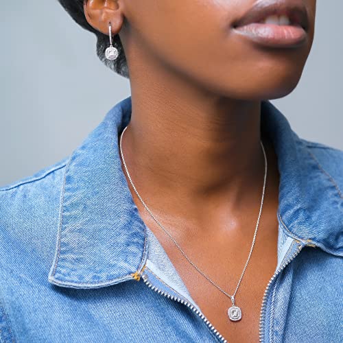 Timeless Love 1/4 CTTW Square Dangle Earrings For Women, Square Diamond Earrings Set In Polished Yellow Gold Over Sterling Silver or Sterling Silver, Dainty Jewelry for Women4