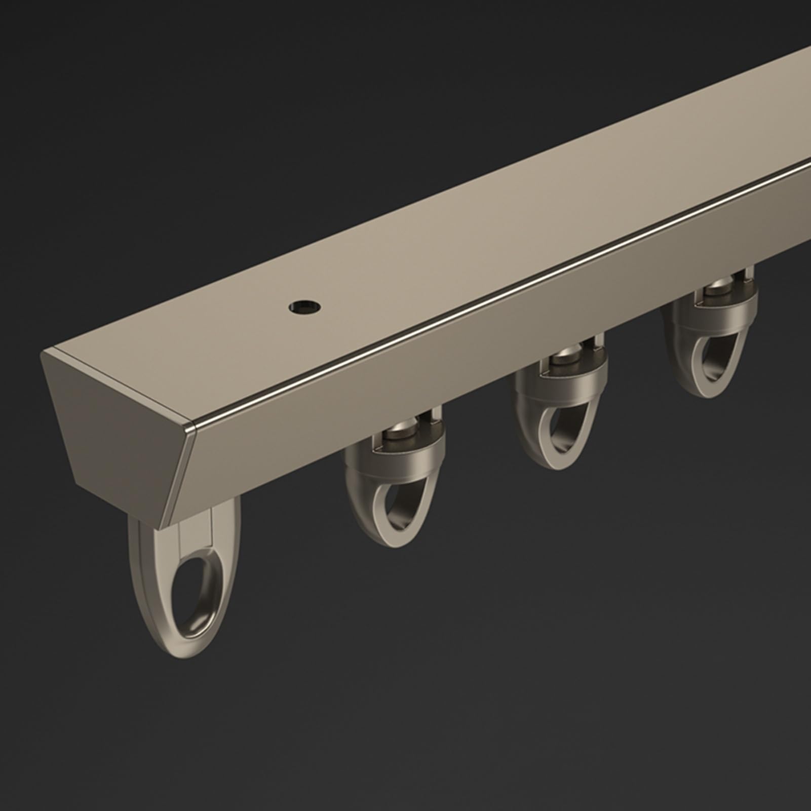 Aain Rail coulissant pour rail coulissant pour salle de douche ains 4,7 m Champagne