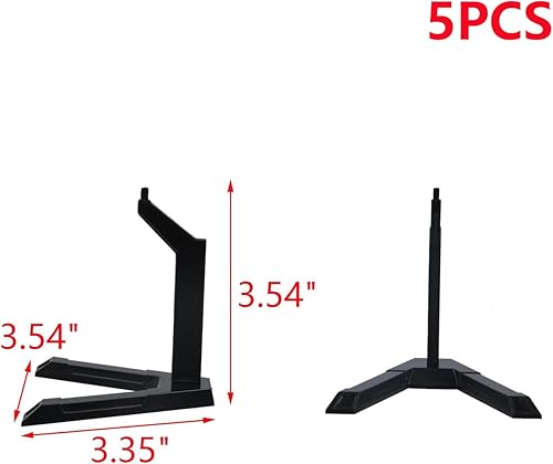 Miniatura 2 de MY MIRONEY Pantalla de figura de acción negra, 5 unidades, soporte flexible para 1144 SD BB Gundam figuras modelos