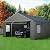 Polar Aurora Carport 20x20 FT, Heavy Duty Car Port Canopy, with 2 Side-Opening Door & Roll-Up Windows, Outdoor Portable Garage for Car, Truck, Boat, Motorcycle