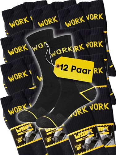 5 Paar Arbeitssocken - Extra Verstärkt Für Herren & Damen
