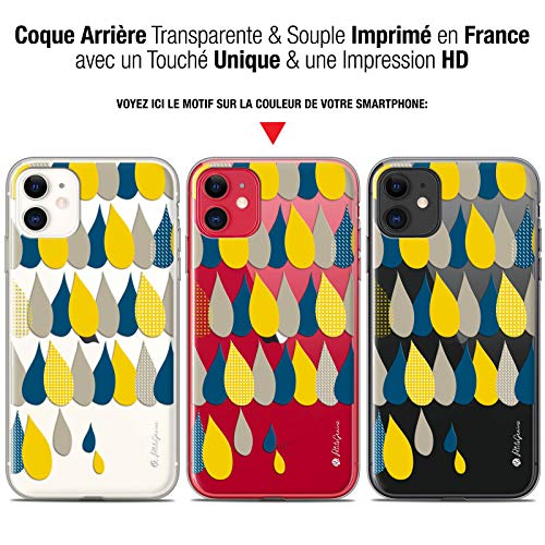 Ultra Slim Shell Case for 6.1-Inch Apple iPhone 11 with Small Grains and 3 Raindrops Design, 3 Gouttes de Pluie - Image 3