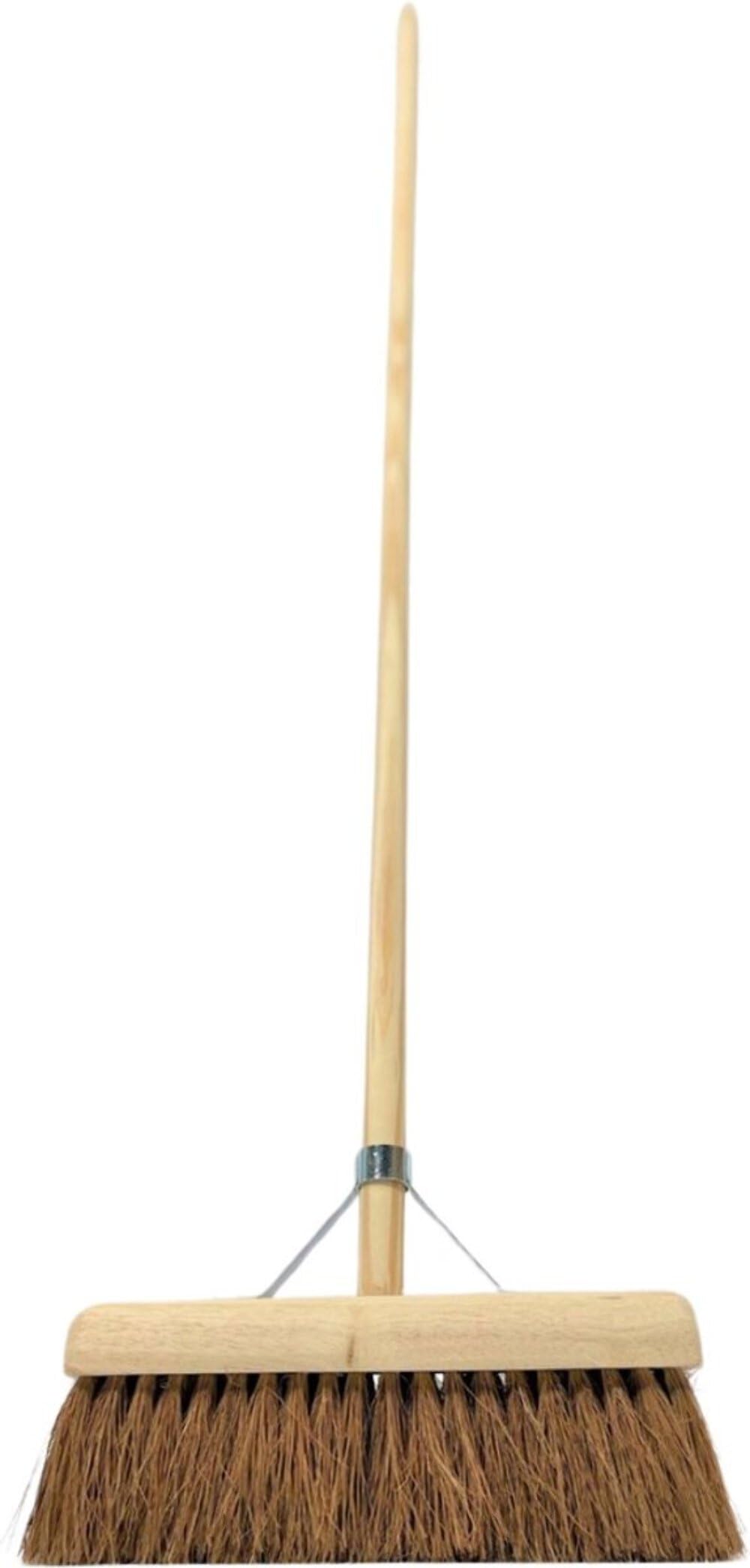 Scopa di cocco 30 cm e raccoglitore con manico lungo 97 cm.