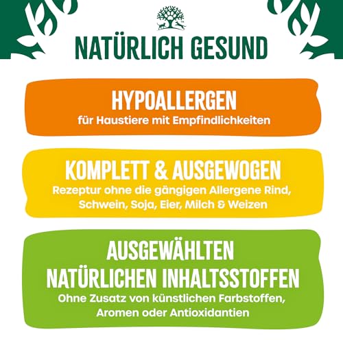 James WELLBELOVED 12 x 90g Hund Portionsbeutel Nassfutter ohne Getreide, Lamm & Huhn mit Gemüse in Sauce