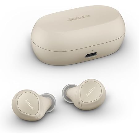 Jabra Elite 7 Pro Bluetooth Truly Wireless in Ear Earbuds with Mic with Active Noise Cancellation, Compact Design, Multisensor Voice Tech & Multipoint Connectivity for Clear Calls - Gold Beige