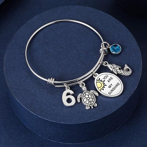 Image of Silver /14k Gold Plated Birthday Bracelet, Natural Healing Crystal Bracelet Gifts for Her Birthday for Daughter Granddaughter Friends Mom Grandma Sister