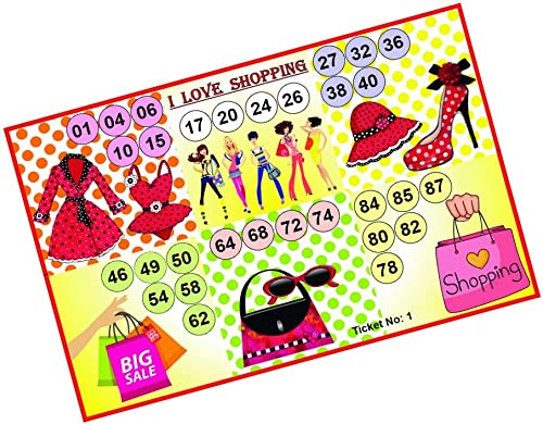 Ladies Shopping Theme Theme Bingo Housie tambola Tickets (Printed on Hard Sheet, Big Size Tickets, 24 Cards) Design Code :CA119 (B09PDW4XK1) Amazon Price History, Amazon Price Tracker