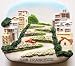 Lombard St.San Francisco USA High Quality Resin 3D fridge Refrigerator Thai Magnet Hand Made Craft.