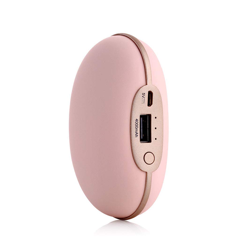 Inverno Ricaricabile Scaldamani, 4000mah Scaldamani Elettrico USB Mano Warmer Ricaricabile Portatile Banca di Potenza Comfort, Pink