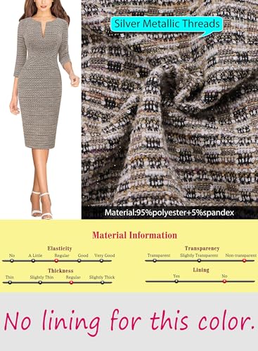 Image of VFSHOW Womens Slim Zipper Up Work Business Office Party Bodycon Pencil Sheath Dress