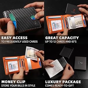 Zitahlislimwalletformengifts12cardslotsidwindowwithmoneyclipminimalistrfidfrontpocketbifoldleathersmallthingiftboxdadbirthdaychristmasregaloshombres Urban Country Home Decor Zitahli slim wallet for men gifts 12 card slots id window with money clip minimalist rfid front pocket bifold leather small thin gift box dad birthday christmas regalos hombres urban country home decor