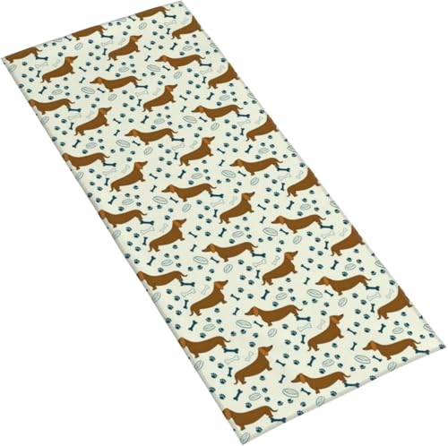 フェイスタオル かわいい ダックスフント マイクロファイバー タオル 柔らか 肌に優しい 肌触りが良い ふわふわ 髪に優しい 通気 かわいい 抗菌防臭加工 瞬間吸水 速乾 耐久性 薄手 毛羽落ち少ない 業務用タオル