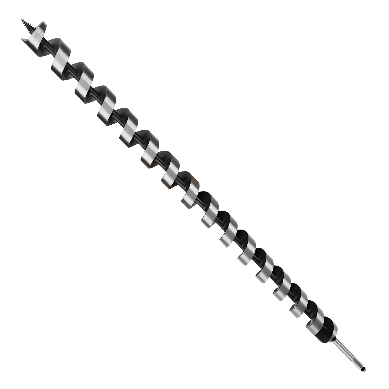 MOXPIFY Wood Auger Drill Bits, 30mm Timber Drill Bits 800mm Long Hex Shank, Extra Long Drill Bits Wood For Woodworking (30mm x 800mm)