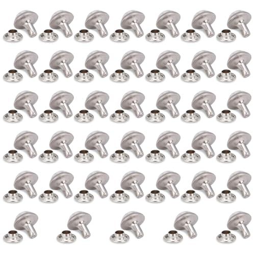 40 Sets 8mm Faux Turquoise Rivets Kit, Rapid Rivets Studs Belt Bag Shoes Garment Turquoise Rapid Rivets Studs DIY Leathercraft for Bag Shoes Bracelet Clothing Accecssories DIY Project(7#)