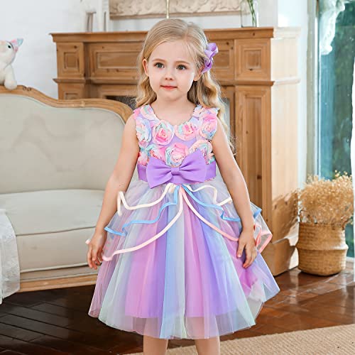 NNJXD Flower Girl Dress Kids Ruffles Lace Party Wedding Dresses4