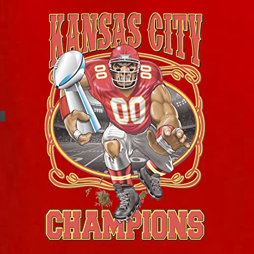 KC Hometown City World Champions KC Fantasy Football Sports Crewneck Graphic Sweatshirt2