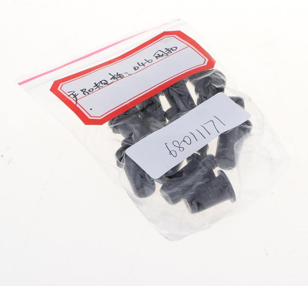 10 Pieces Fastener Rivet Clips Kits, Black Push Pin Rivets for Speaker Mesh Grill Cover # 046