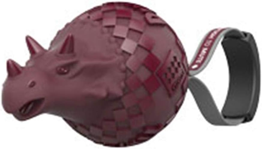 Pet Dinosaur Toy,Pet Toy Medium-Sized Dog Large Dog, Animal Husbandry Pethorn Toy, Vocal Rubber Toy, Molar Bite Resistant,Outdoor Family Dog Toy BE-62 (Stretching Triceratops Purple)