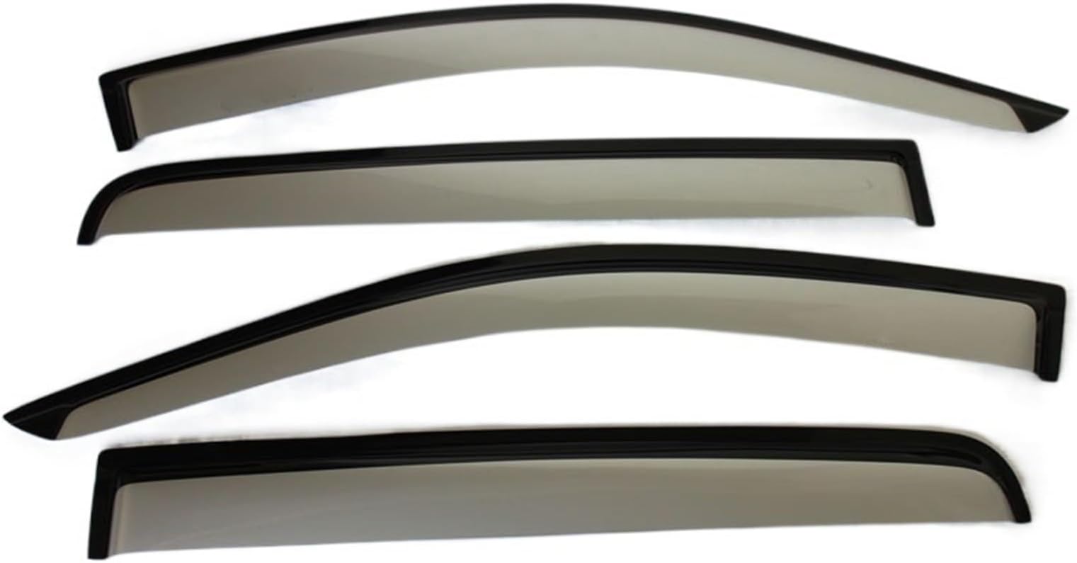 car window rain guards For Ranger for Wildtrak T6 T7 T8 Side Window Deflectors Weather Shileds Visor for Vent Shades Sun Rain Guards 2012-2021(Silver)