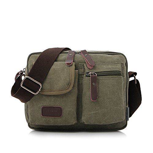 Sac porté épaule homme en toile vintage pour organiser vos affaires d'école et de loisirs