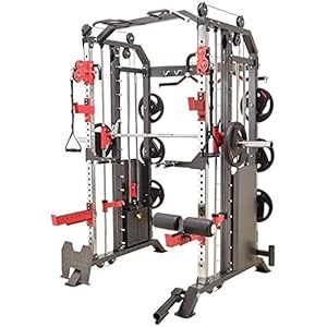 French Fitness FSR50 Dual Cable & Smith Rack Home Gym (New)