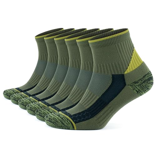 Image of GoWith 2-3 Pairs Quarter Running Socks for Men & Women, Athletic Anti-Blister Cushioned Seamless Padded Ankle Socks