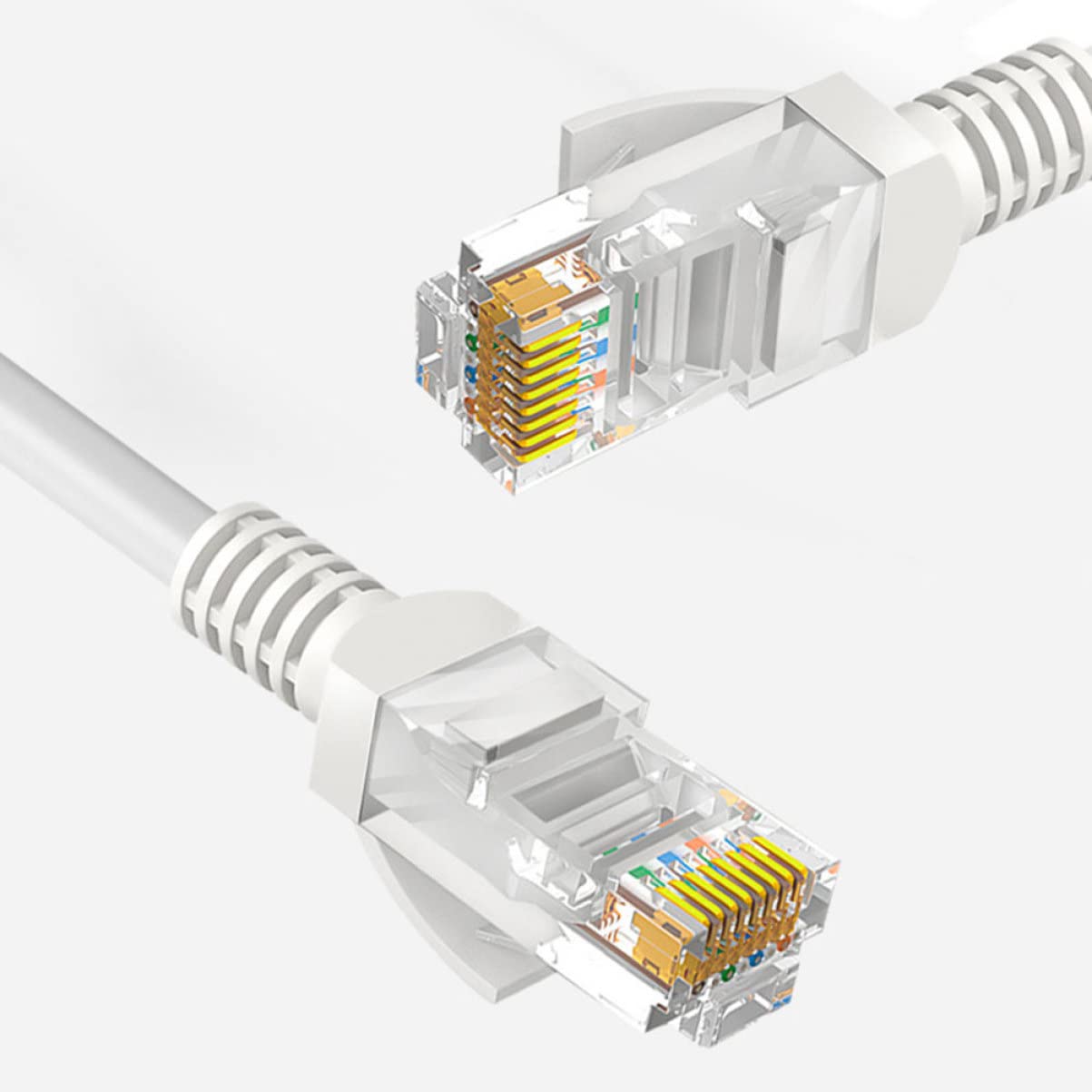 DOITOOL Router Cable High Speed Ethernet Cat5e Network Cable Crystal Head Connector Computer LAN Connection Wire