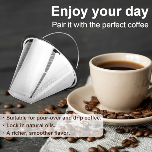 Filtre à café Moccamaster réutilisable en acier inoxydable taille 4