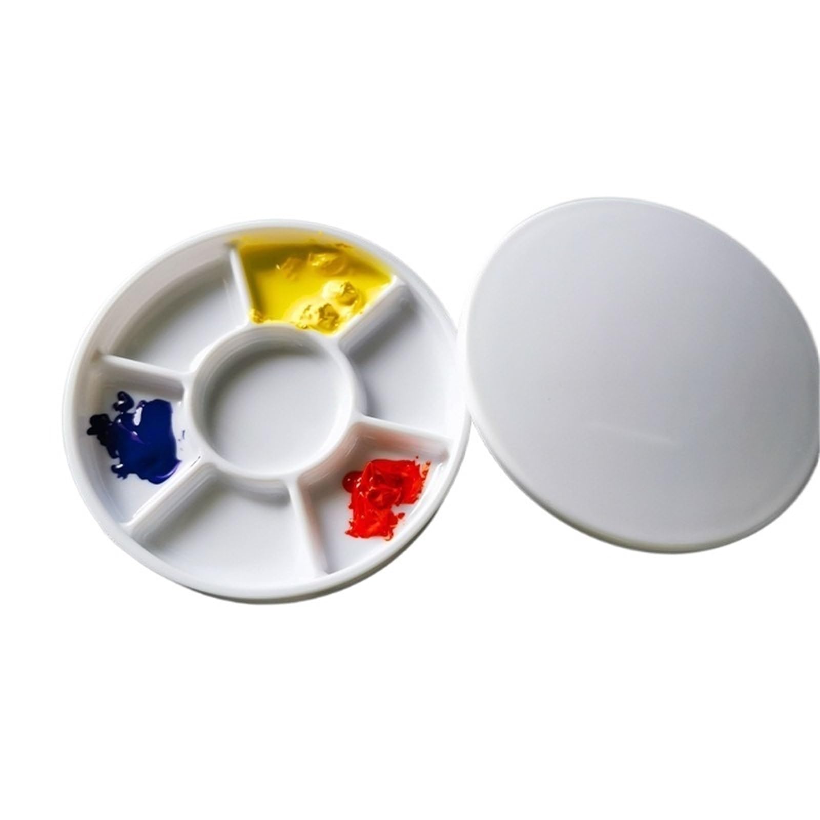 Tavolozza di plastica 10 pezzi di tavolozza in plastica porcellana imitazione, facile da pulire, resistente alle cadute Per mescolare i colori(11x2.5cm)
