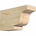 Ekena Millwork RFT06X10X18NEW00RDF Newport Rough Sawn Rustic Wood Rafter Tails