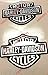 Adesivi Compulsivi Lot de 2 stickers, logo Harley Davidson, en résine effet 3DPour réservoir ou casque.