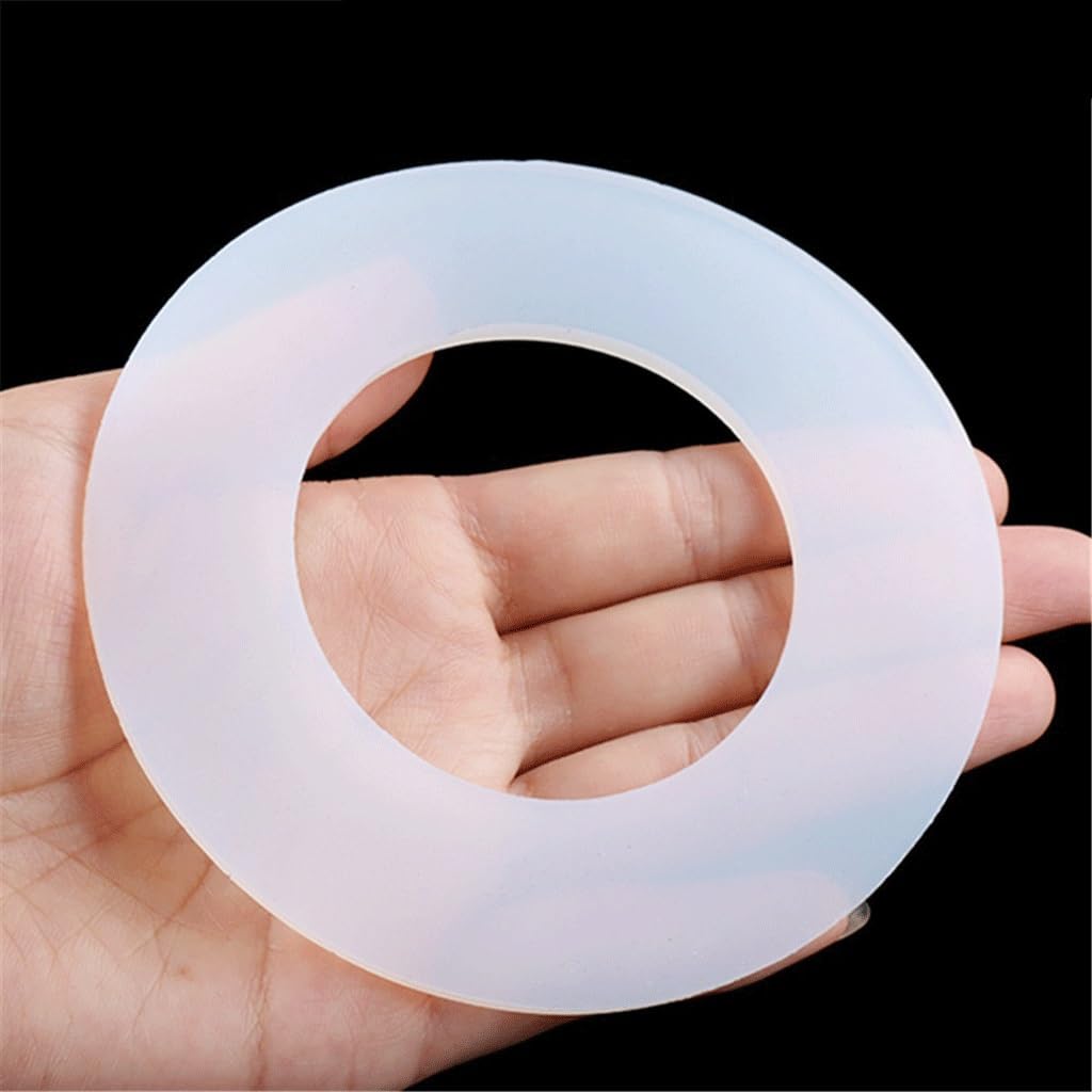 Rondelle di tenuta O-ring in silicone bianco da 10 pezzi - Guarnizioni piatte in morbida gomma siliconica (diametro esterno 12mm-30mm)(DN125 133x188x3)