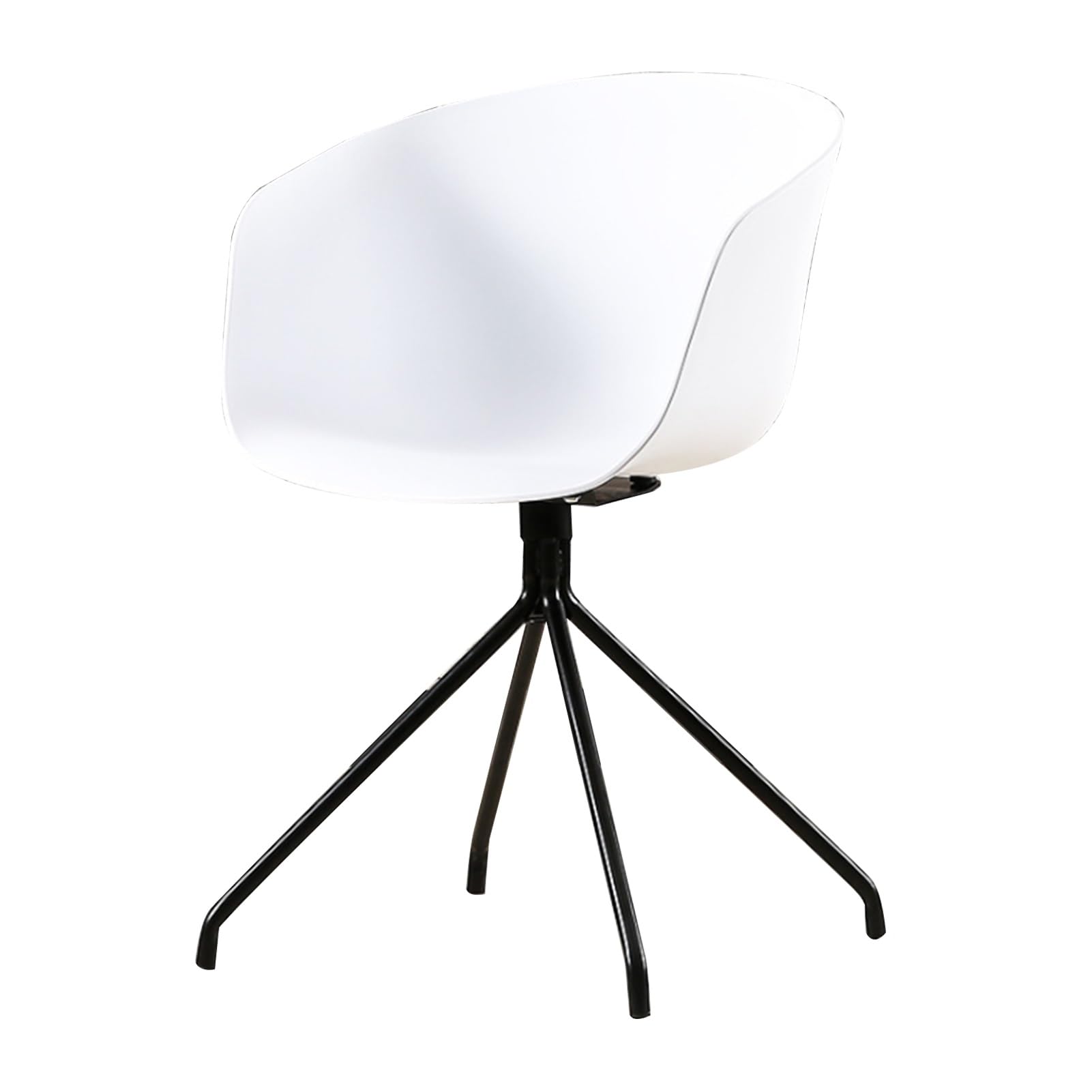 SJIALEN Kitchen Dining Chair,Home Backrest Plastic Chair Leisure Desk Computer Bedroom Restaurant Living Room Office Chair Kitchen Chair (Color : White)
