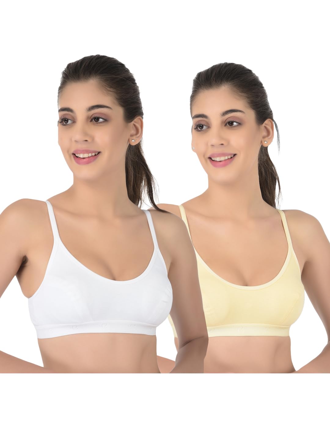 rupa softline Softline Women's 100% Cotton Wire-Free Non-Padded Bra Combo | Breathable & Soft Fabric | Full Coverage & Everyday Comfort (Pack of 2)-picture-11
