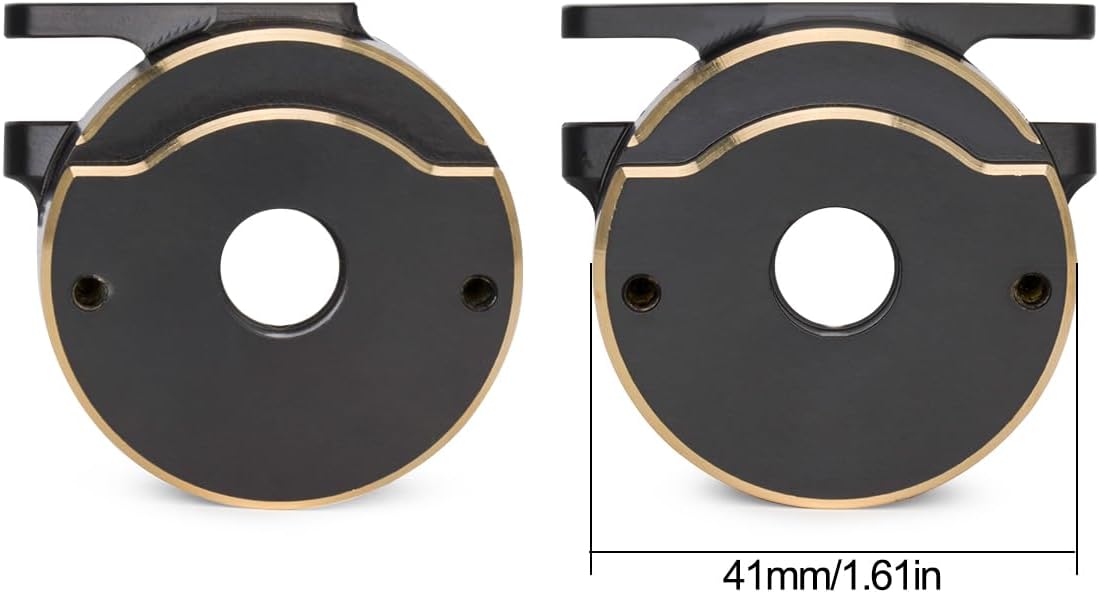 Brass Steering Knuckles Rear Axle Tube Cap Weights for Vanquish H10 Optic 1/10 RC Crawler Upgrades Parts (Front Rear Kit)
