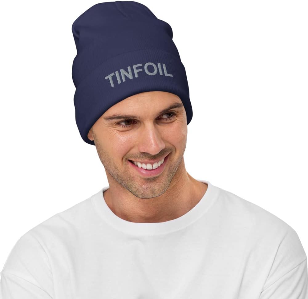 Tinfoil Hat - Embroidered Beanie